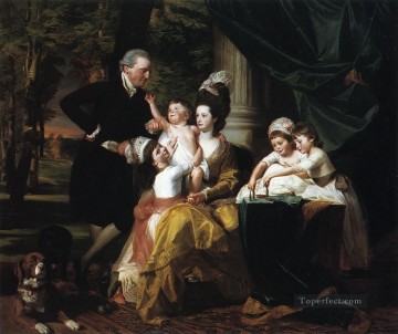  Familia Pintura al %C3%B3leo - Sir William Pepperrell y su familia colonial de Nueva Inglaterra John Singleton Copley